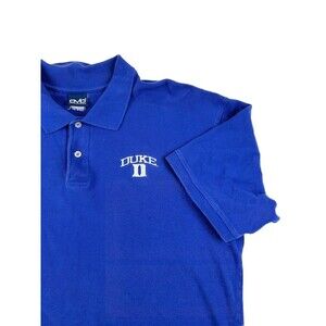 Vintage Duke University Polo Shirt Mens L Blue Old Varsity Brand 2 Button